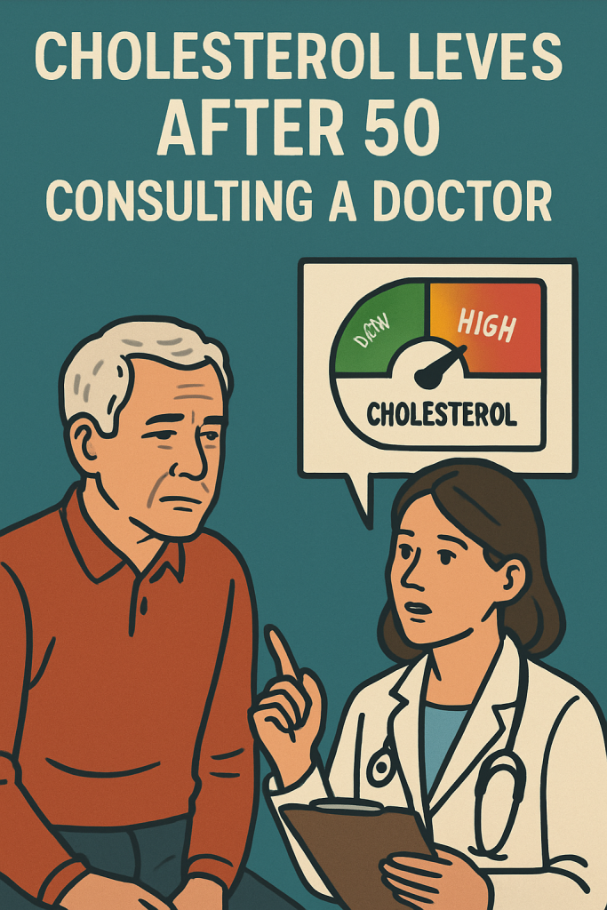 cholesterol levels by age 50+